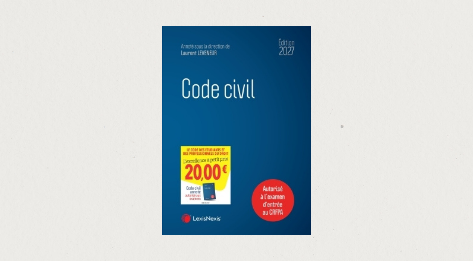 Illustration de l'article  Code civil - Édition 2027 - LexisNexis